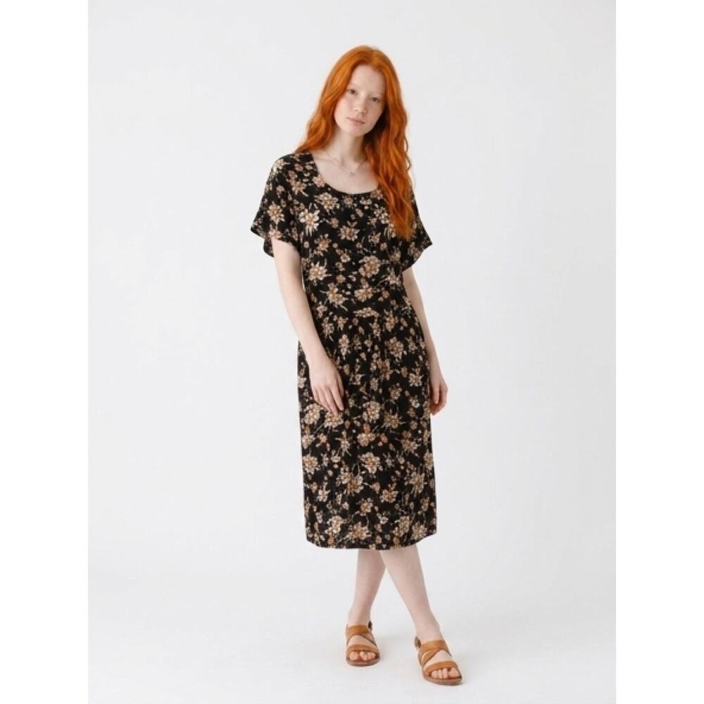 Floral Impressions Woman Dress 16W Midi 100% Rayon